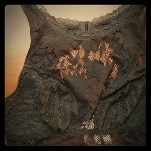 Victoria's Secret black lace high neck bralette